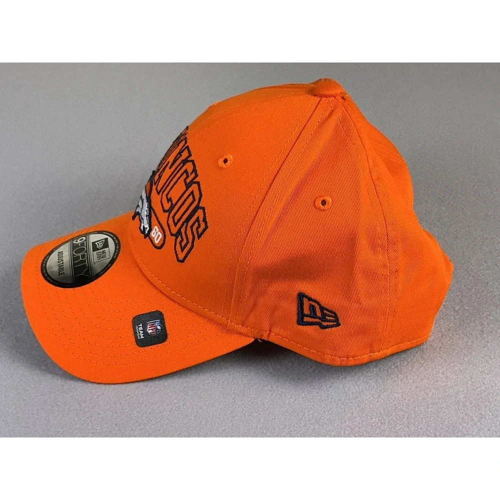 New Era 9FORTY Denver Broncos Orange Adjustable Hat OSFM NFL‎  Snapback Hat